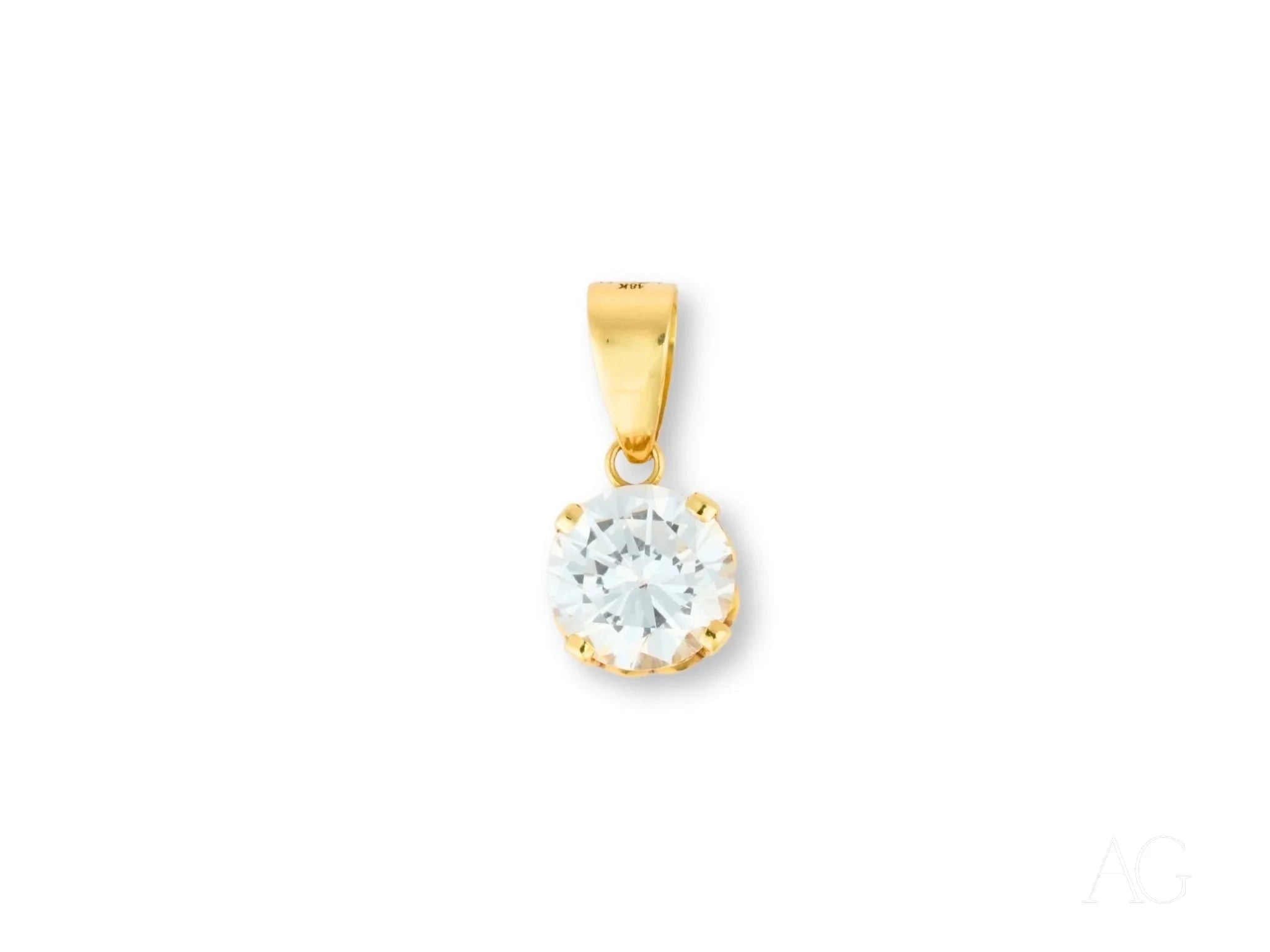 Stunning Solitaire Diamond Pendant Necklace - 14K Gold/Platinum, Elegant Jewelry Gift for Women - Perfect for Weddings, Anniversaries & Special Occasions
