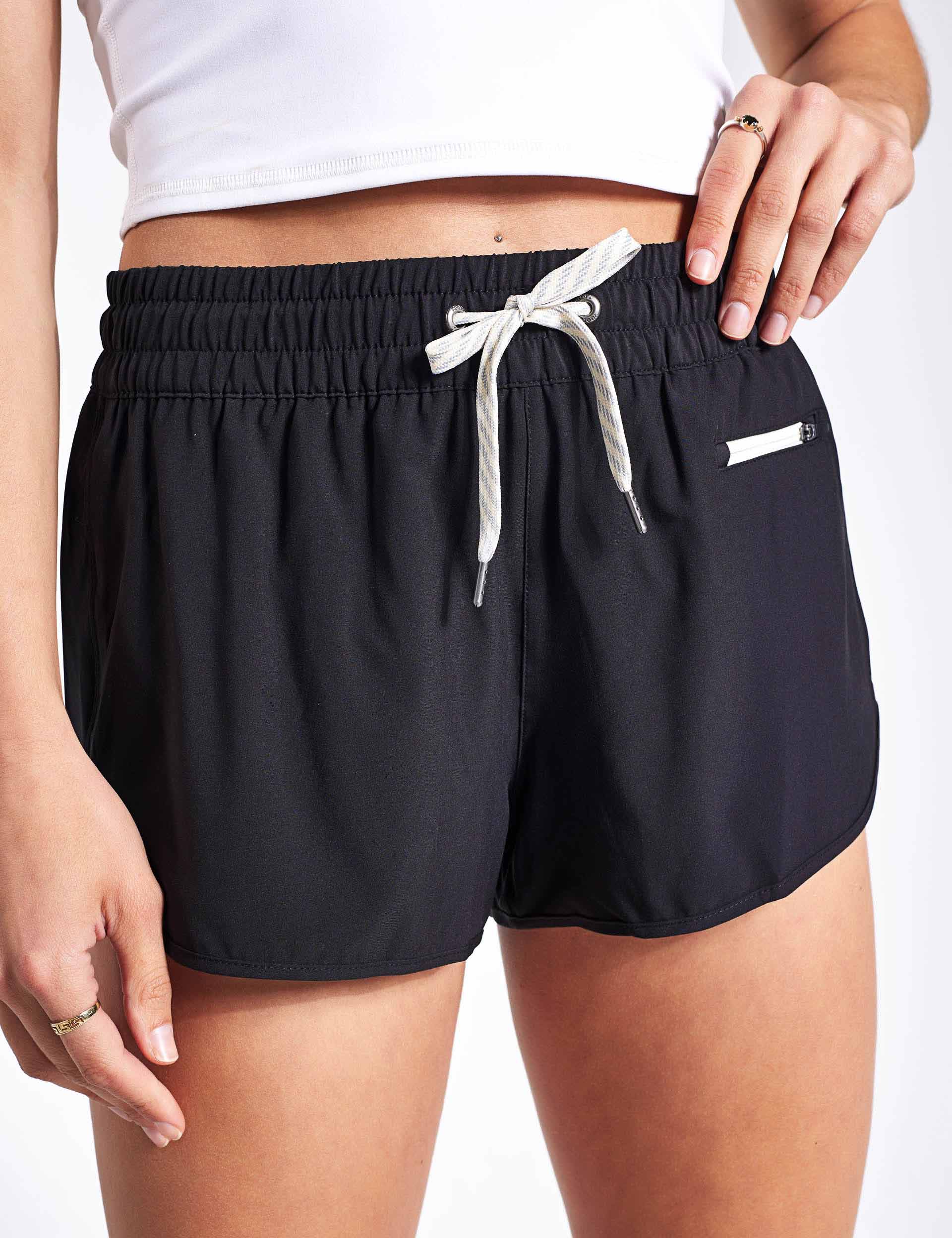 Clementine Short 2.0 - Black Women's Running Shorts for Gym, Yoga & Outdoor Workouts