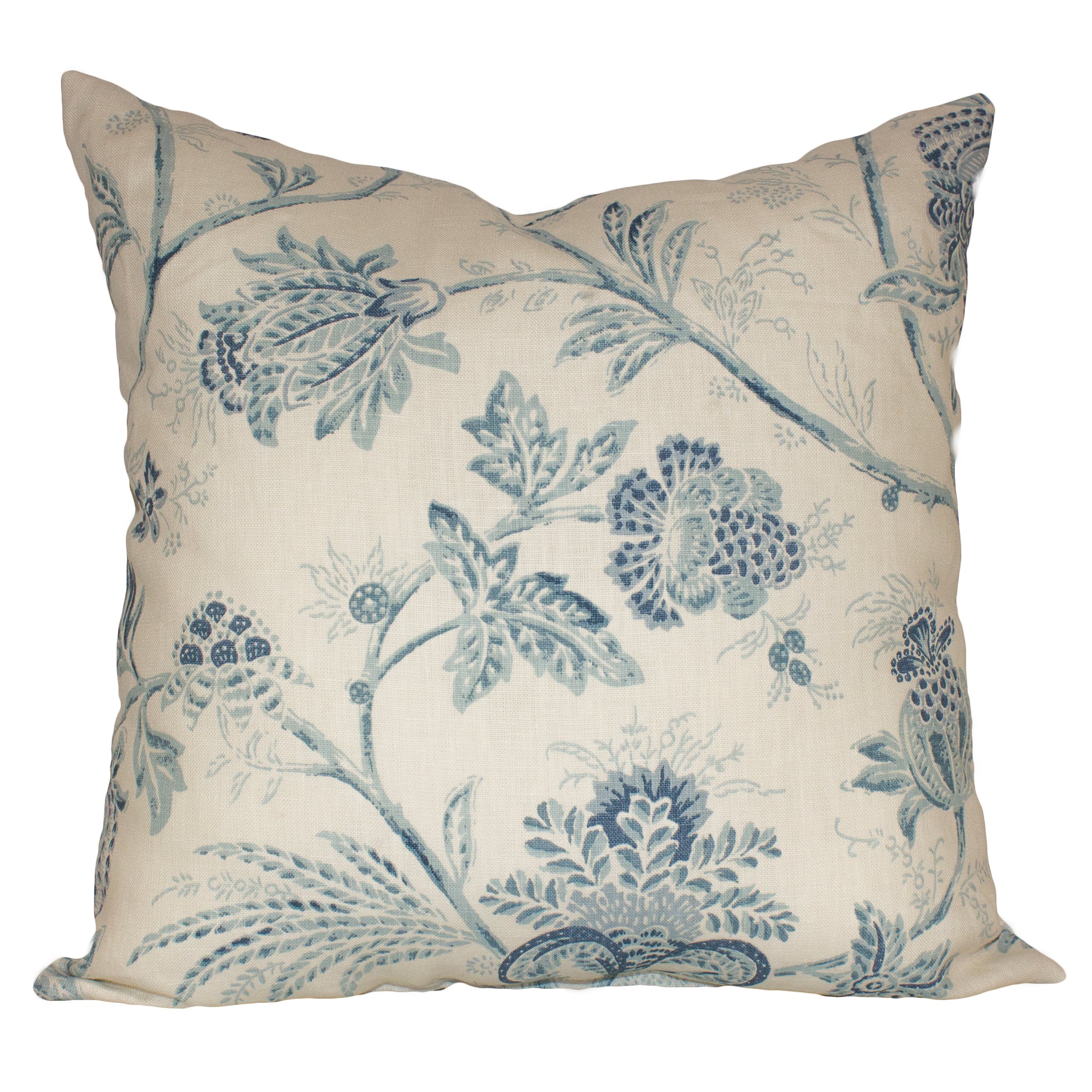 Elizabethan Floral Pillow - Elegant Vintage Floral Throw Pillow Cover for Sofa, Bed, Couch - Home Decor, Living Room, Bedroom, Nursery Accent Pillow
