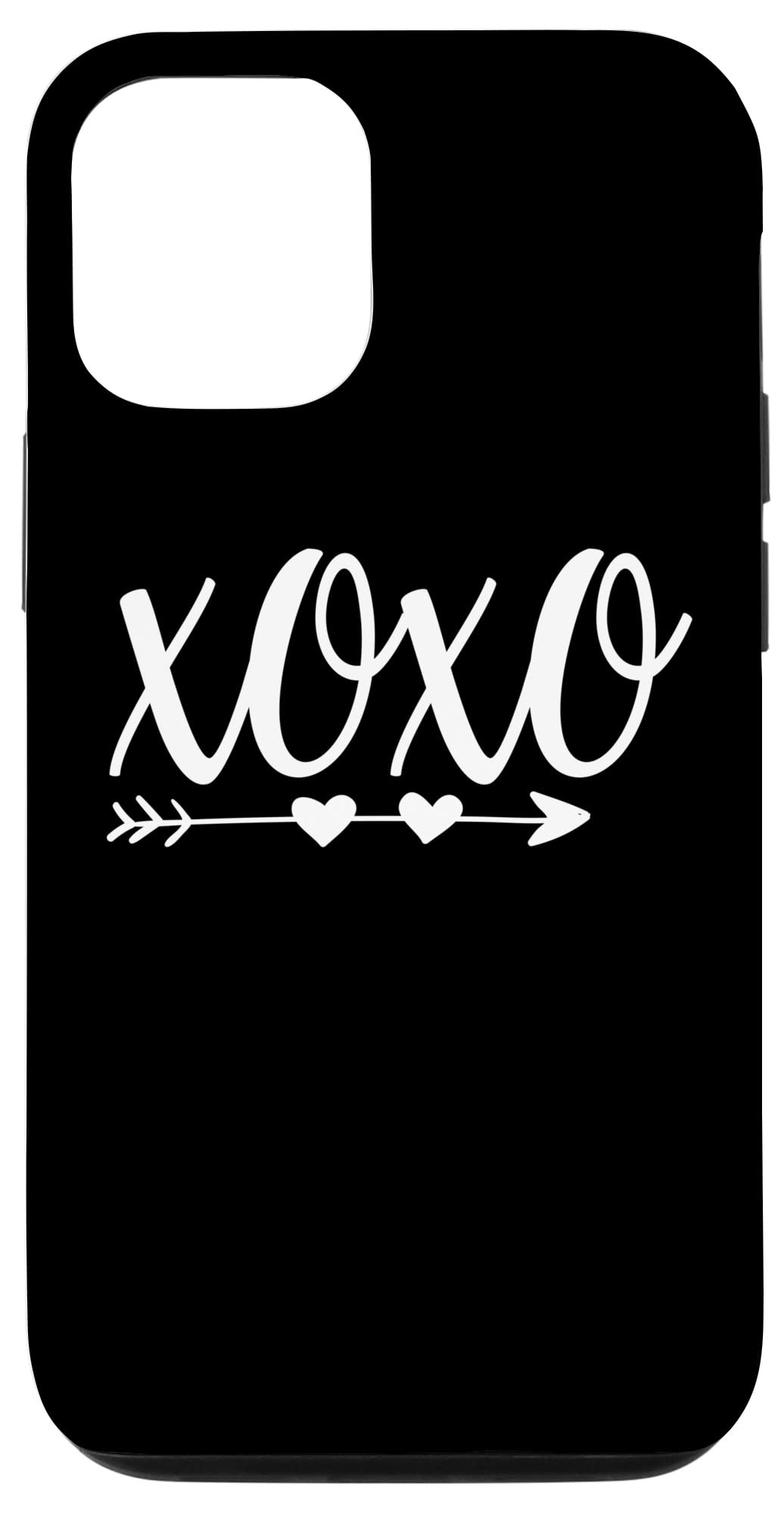 iPhone 12/12 Pro Valentine's Day Case - Cute Love Hearts Design with XOXO Hugs & Kisses | Perfect Gift for Couples, Anniversary & Romantic Occasions