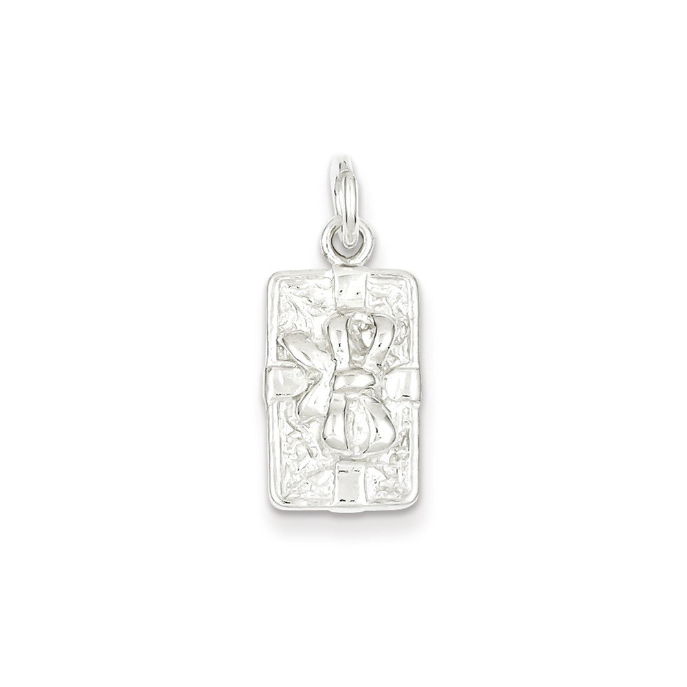 925 Sterling Silver Present Charm Pendant - Elegant Gift for Christmas, Birthday & Anniversaries | Perfect for Necklaces, Bracelets & Jewelry Making
