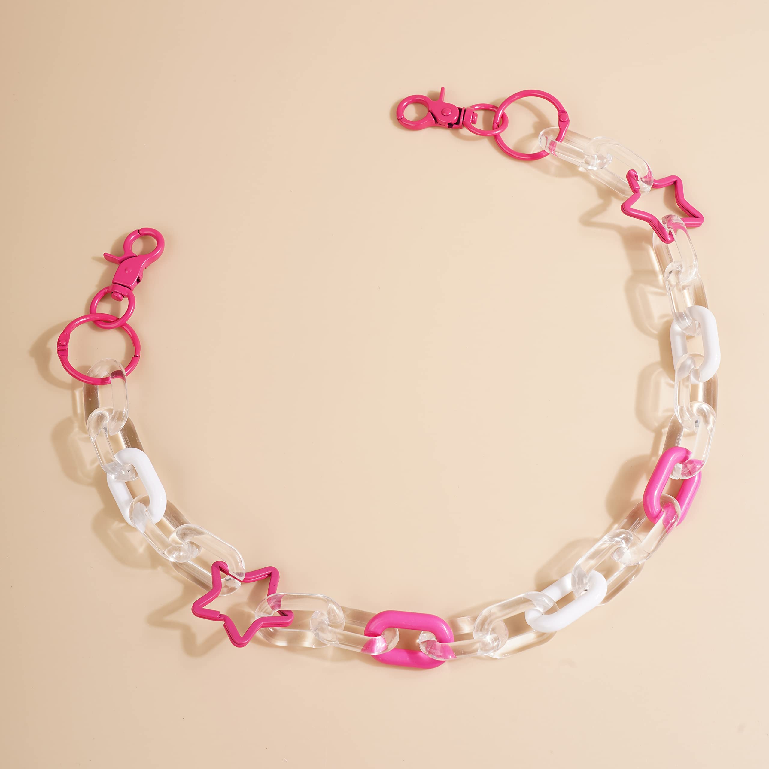 Colorful Acrylic Pants Chain for Jeans - Trendy Unisex Body Jewelry for Daily Wear