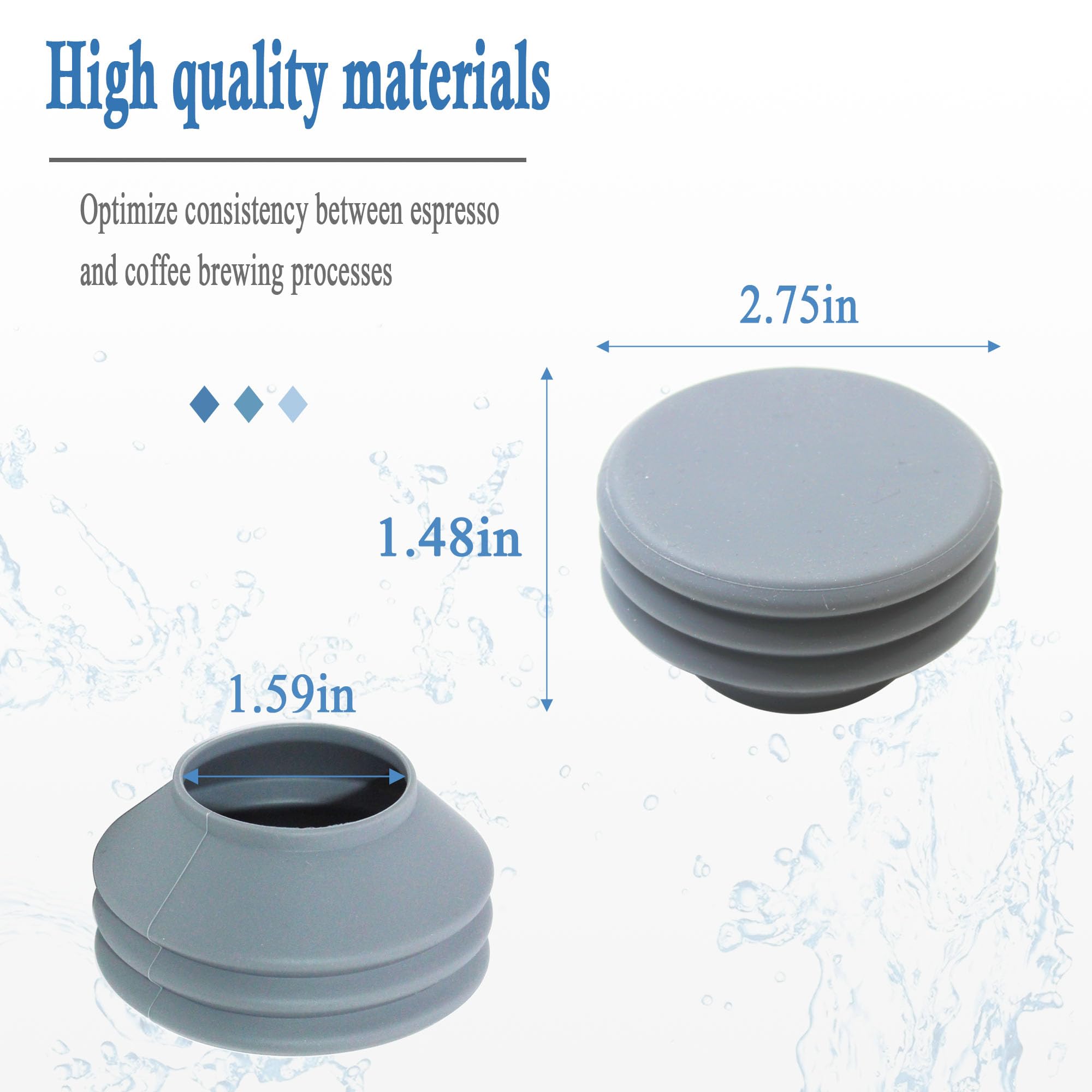 Premium Silicone Retention Bellow for Niche Zero & Niche Duo Coffee Grinders - Reusable Coffee Grinder Cleaning Tool (1-Pack) | Perfect for Home Baristas & Coffee Shops to Keep Grinders Dust-Free