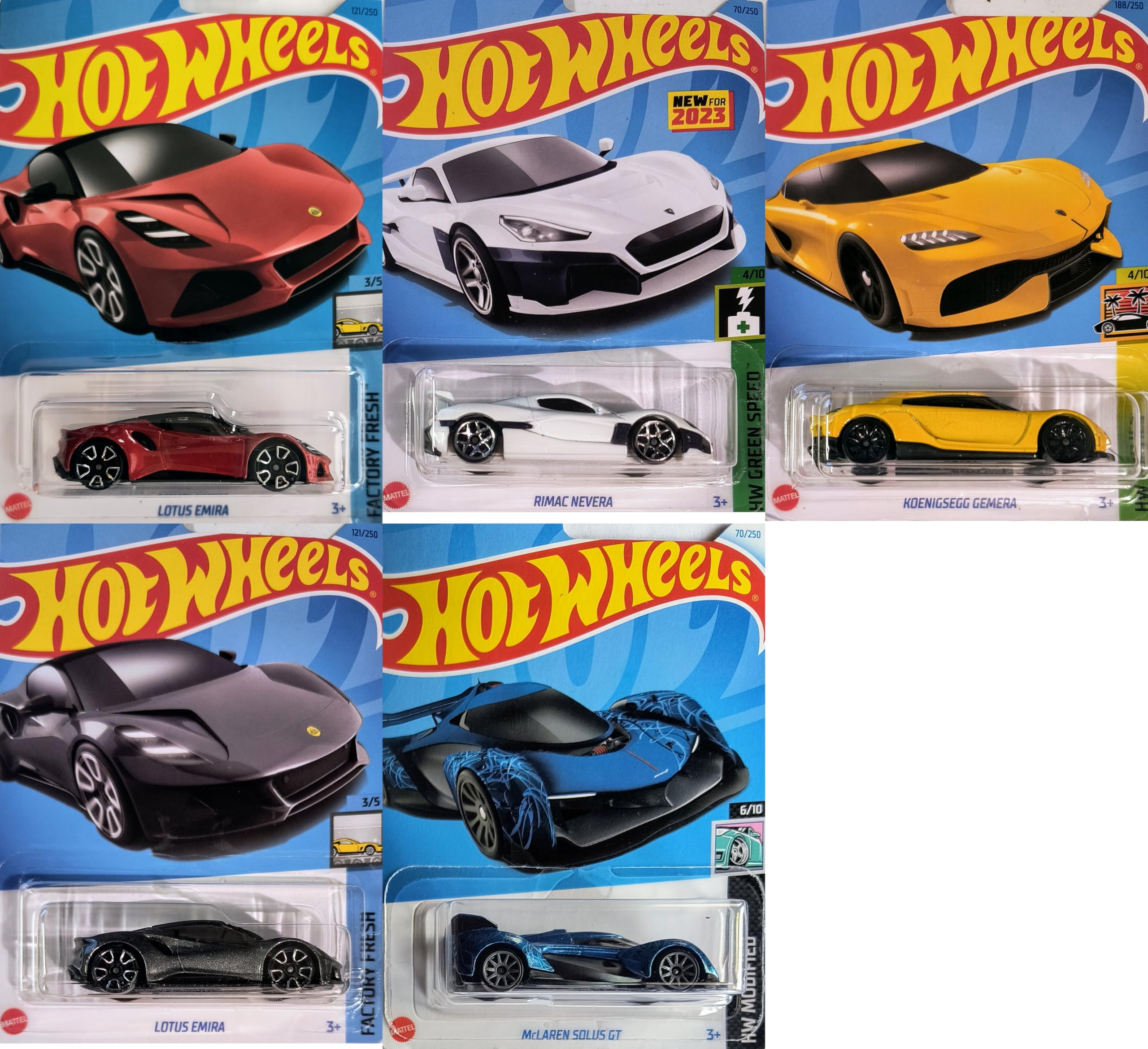 Hot Wheels Matchbox European Exotic Cars 1:64 Scale Die-Cast Model Toy Vehicles - 5-Piece Collectible Set for Kids & Adults | Perfect for Display, Play & Car Enthusiast Collections