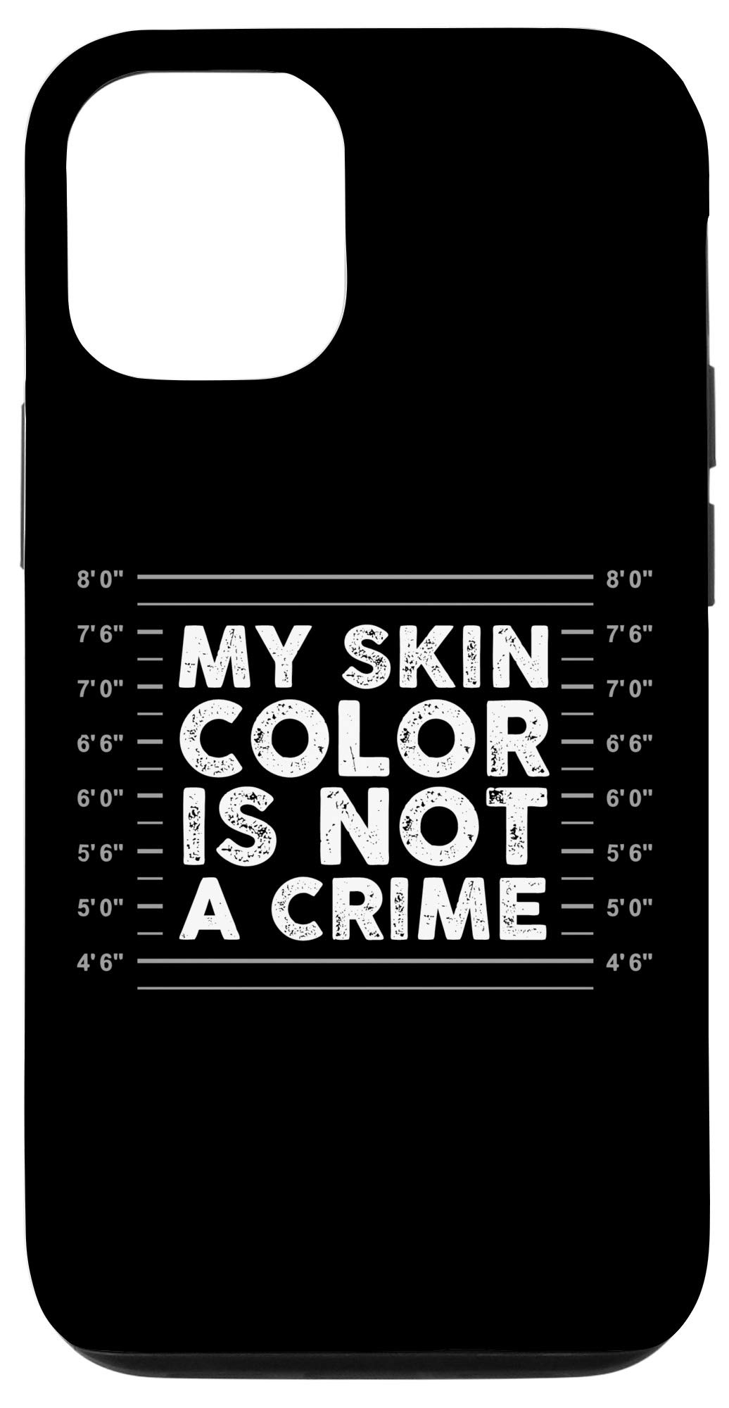 iPhone 12/12 Pro Anti-Racism Police Metrics Case - Premium Protective Phone Cover for iPhone 12/12 Pro - Show Support Against Racial Injustice - Perfect for Daily Use, Protests, and Social Awareness Events