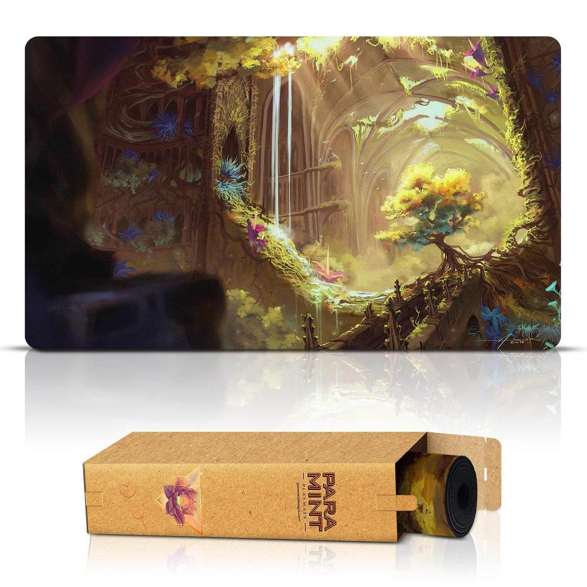 Life from The Loam Stitched MTG Playmat by Asur Misoa - Premium Magic The Gathering Playmat for MTG, YuGiOh & TCG Games - Original Fantasy Art Gaming Mat - Perfect for Tournaments, Game Nights & Collectors