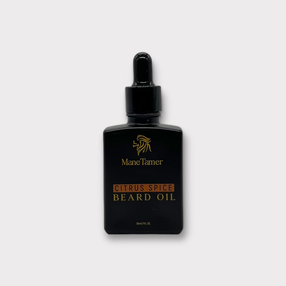 Premium Citrus Spice Beard Oil - 30ml Natural Growth & Conditioning for Men - Perfect for Daily Grooming & Styling