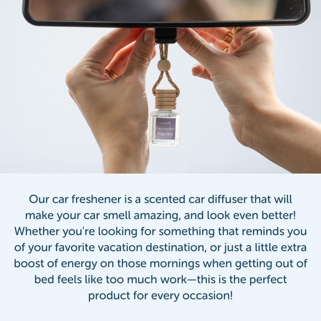 Premium Tuscan Leather Car Air Freshener - Black Ice Scented Aromatherapy Diffuser for Cars | Long-Lasting Luxury Leather Fragrance | Perfect for Sedans, SUVs & Trucks