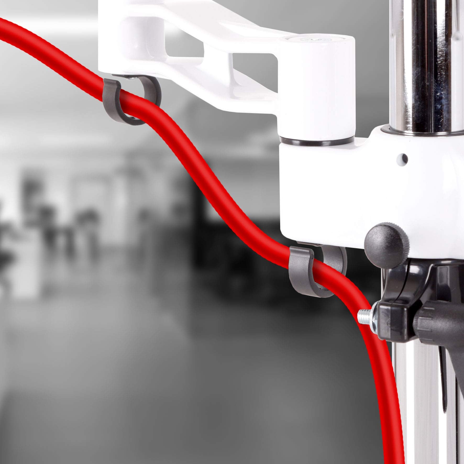 Duronic DM352WE Dual Monitor Stand - Adjustable White Twin Monitor Arm for 13-27 Inch Screens | VESA 75/100 Compatible | Perfect for PC Gaming, Home Office & Studio Workspaces | Ergonomic Desk Mount for Improved Productivity