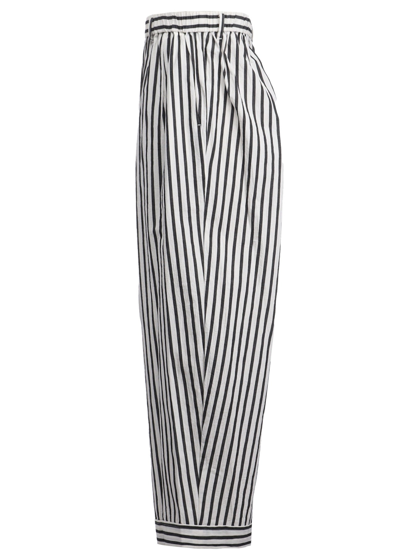 Stylish Cotton Striped Pants for Women (Size L) - Comfortable Casual Wear for Everyday Outfits and Lounge