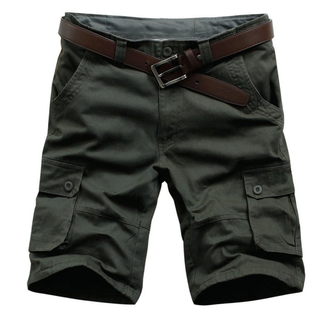 Men's Camouflage Tactical Shorts with Multi-Pockets - Durable Military Casual Shorts for Outdoor, Hiking, and Adventure Activities