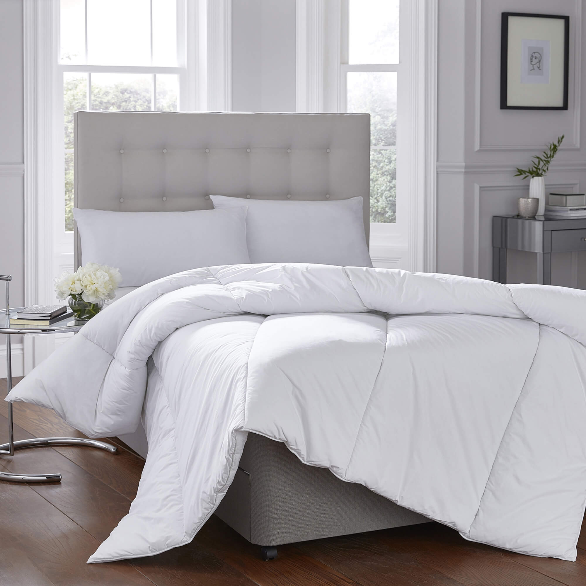 Premium 100% Natural Sheep Wool Duvet - Hypoallergenic, Temperature Regulating Comforter for All Seasons | Perfect for Cold Winters & Allergy Relief in Bedroom