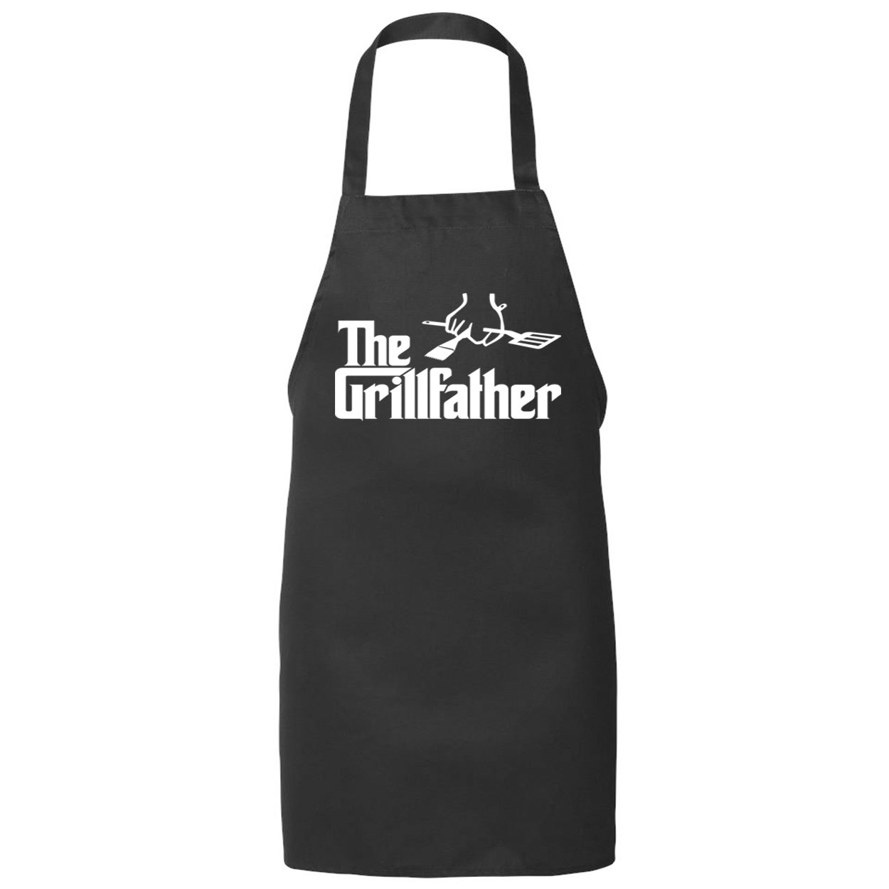 The Grill Father Funny Mafia Gangster Cooking Apron - Premium Black BBQ Apron for Dads, Chefs & Grill Masters - Perfect for Father's Day, Backyard BBQs & Cooking Gifts