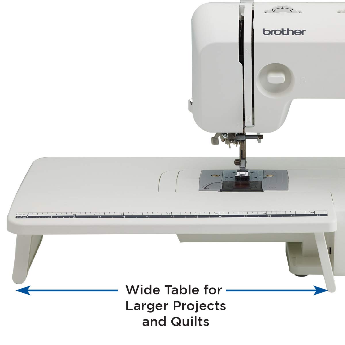 Brother XR3774 Sewing and Quilting Machine with 37 Built-in Stitches, Wide Table & 8 Included Sewing Feet - Perfect for Home DIY, Dressmaking, Quilting Projects and Crafting