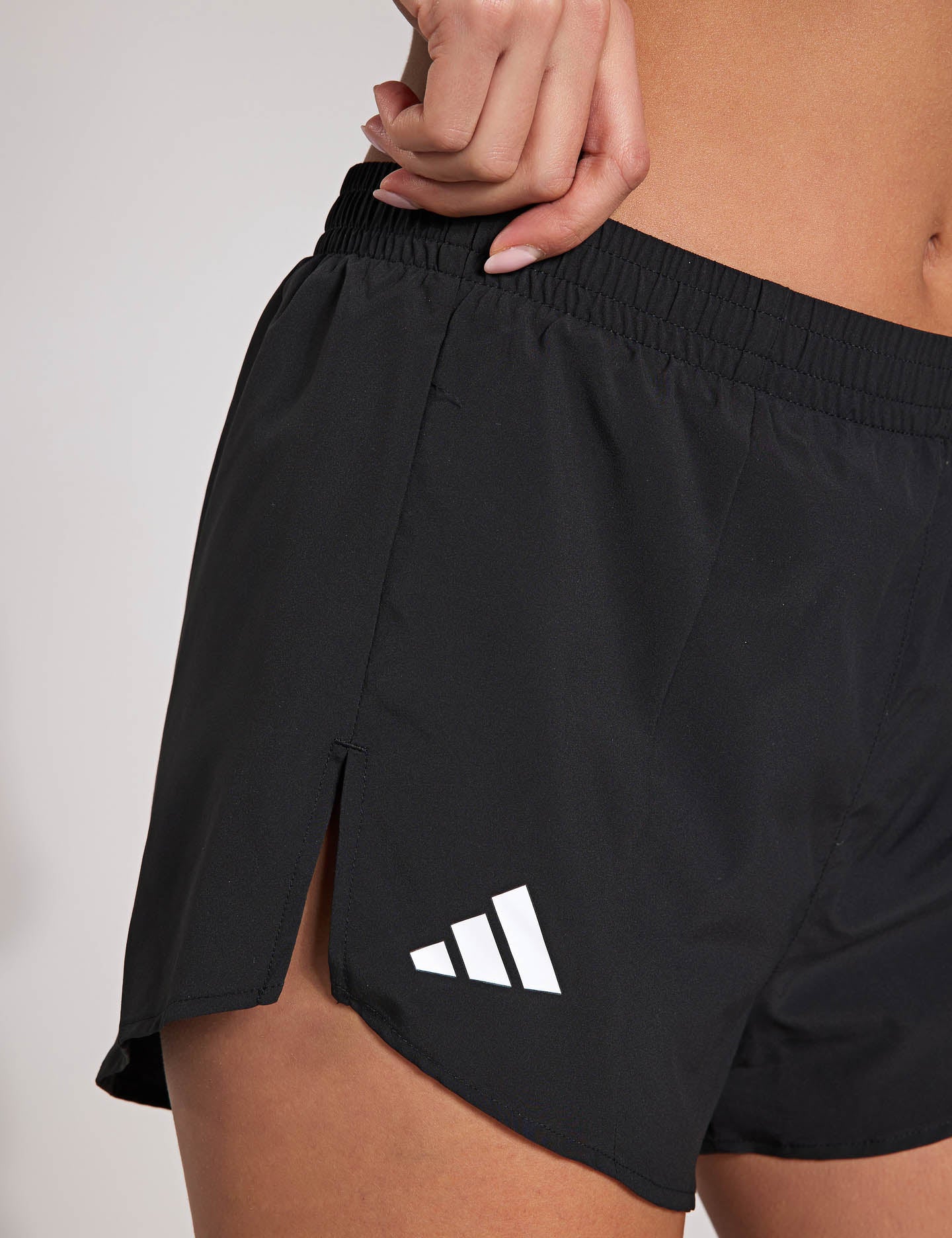 Adizero Essentials Running Shorts for Men & Women - Lightweight, Breathable & Quick-Dry - Perfect for Jogging, Gym Workouts & Marathon Training (Black)