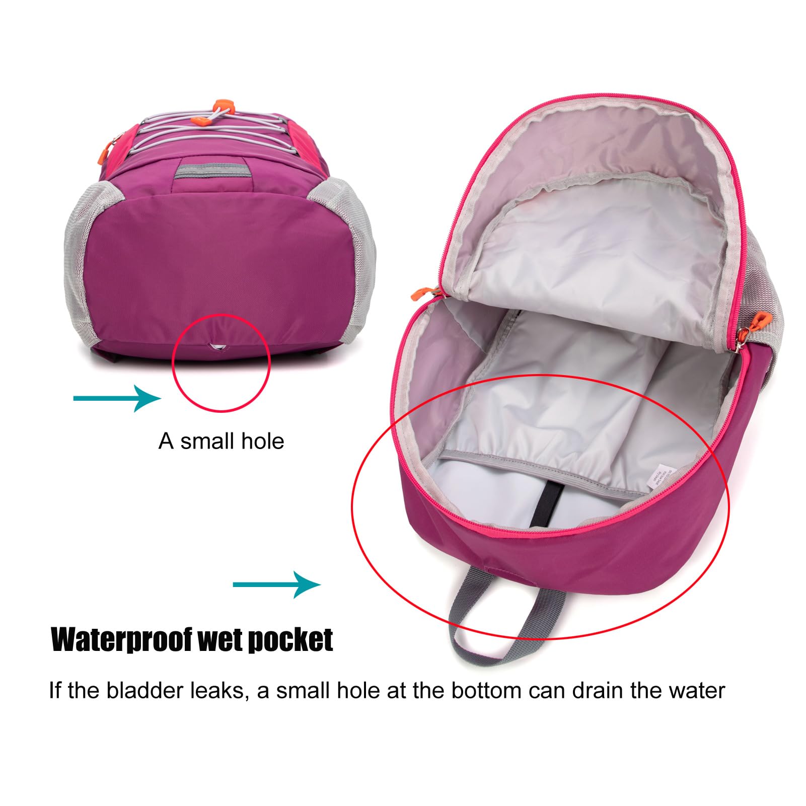 Kids Hiking Backpack for Boys & Girls - Lightweight Small Daypack for Camping, Travel, School & Outdoor Adventures (Purple, Small) - Perfect for Day Trips, Nature Walks & Family Vacations