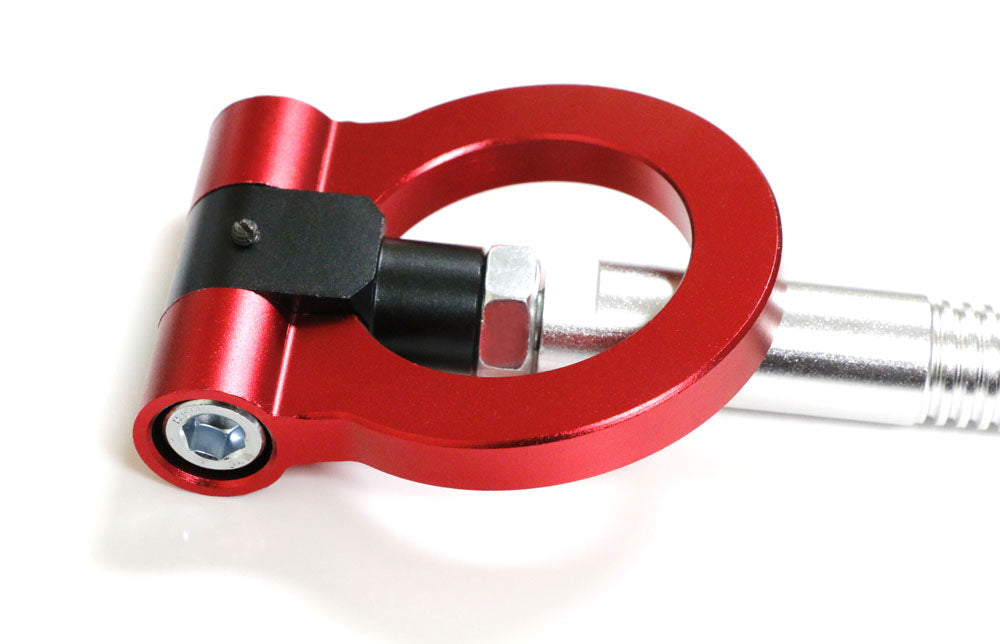 Euro Sports Red Front Tow Hook Ring for BMW X1 X3 X4 X5 X6 Z4 (Fxx Chassis) - Durable Car Accessory for Racing, Off-Road & Track Day Enthusiasts