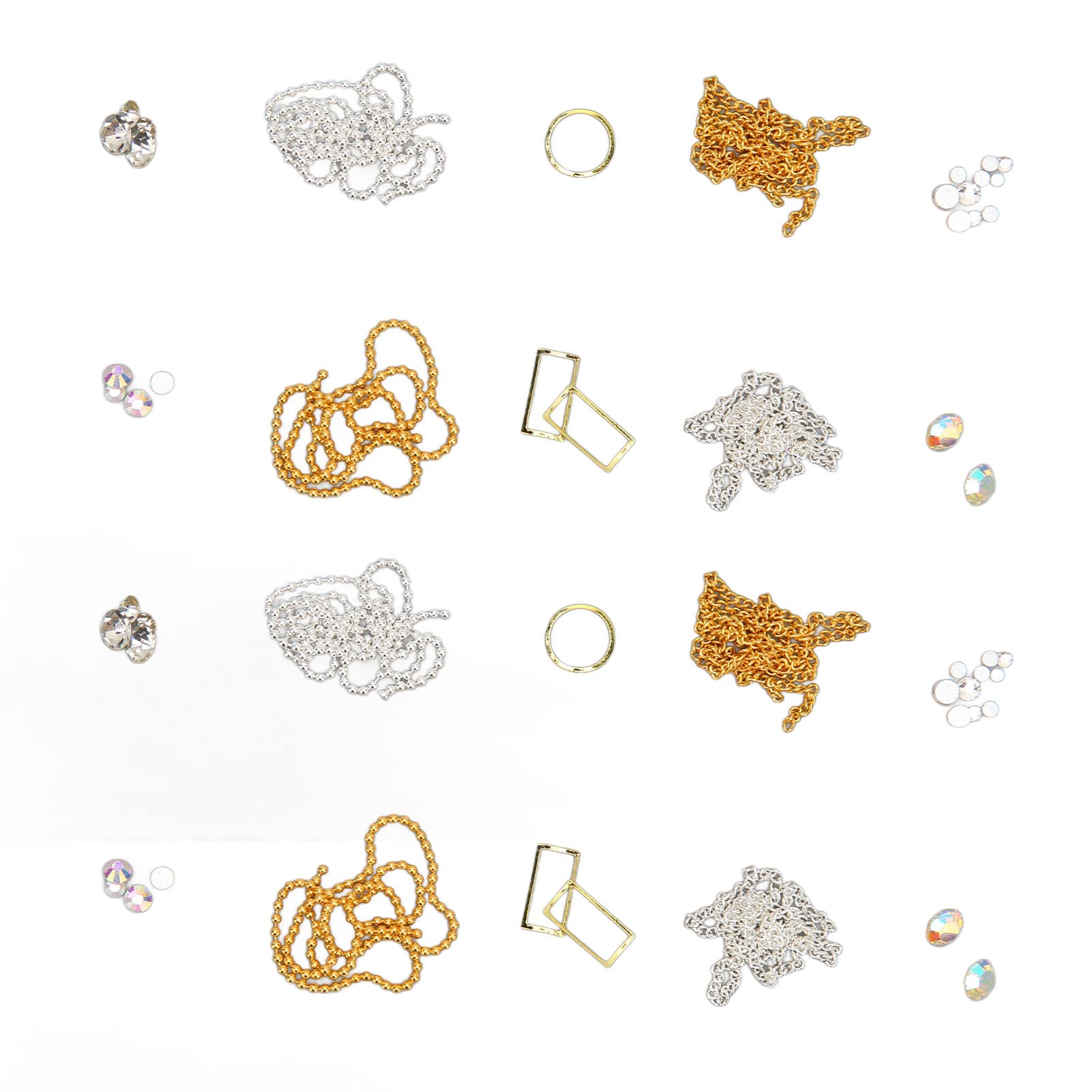 Professional Nail Art Decoration Kit - 500pcs Multifunctional Nail Chains for Salon & Nail School | Perfect for Nail Extensions, Manicures & Creative Nail Designs