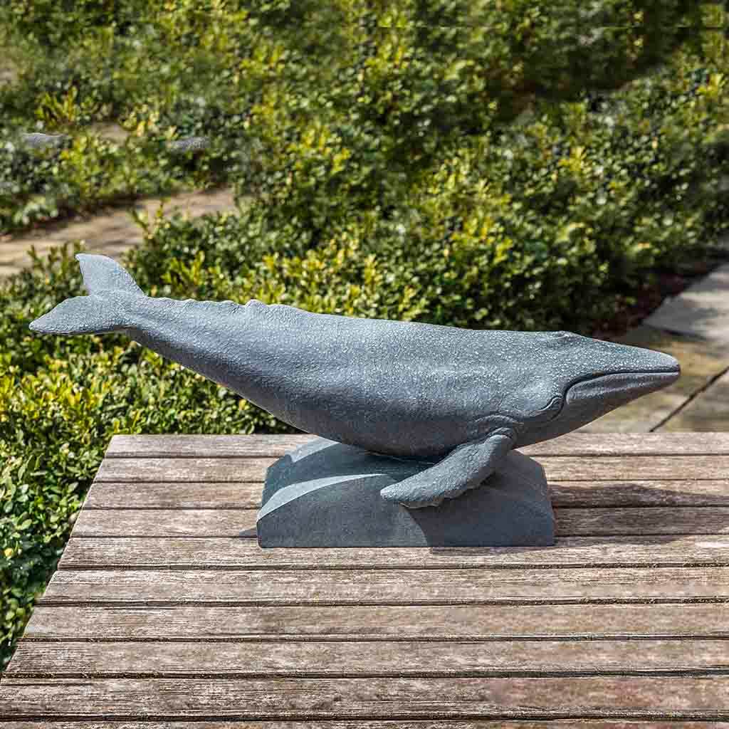 Campania International Humpback Whale Statue - Handcrafted Resin Ocean Decor for Home, Office & Garden - Perfect Coastal Theme Gift for Whale Lovers