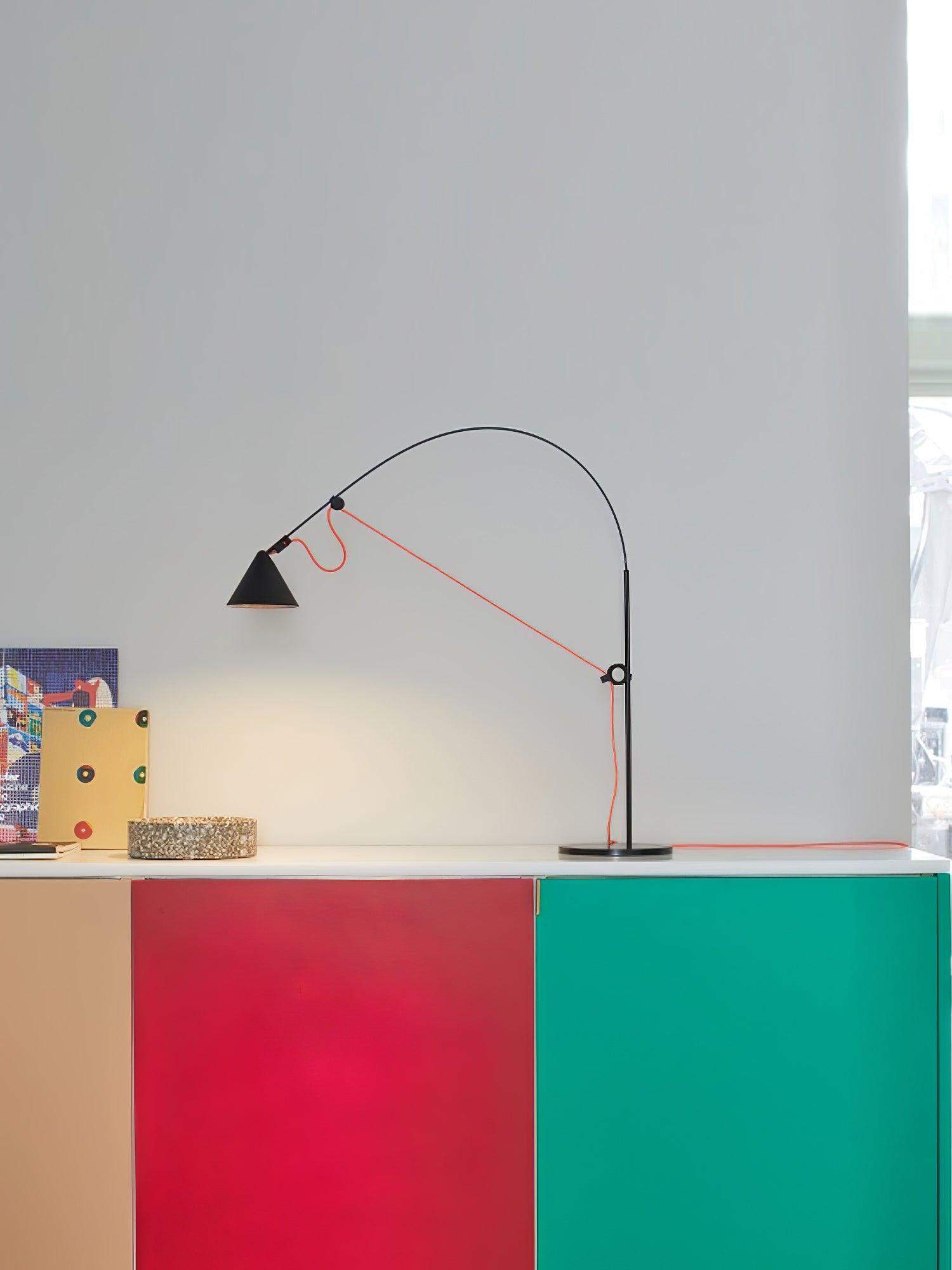 Ensure Black Table Lamp - Modern LED Desk Light for Home Office, Bedroom & Study - Perfect for Reading, Working & Decor
