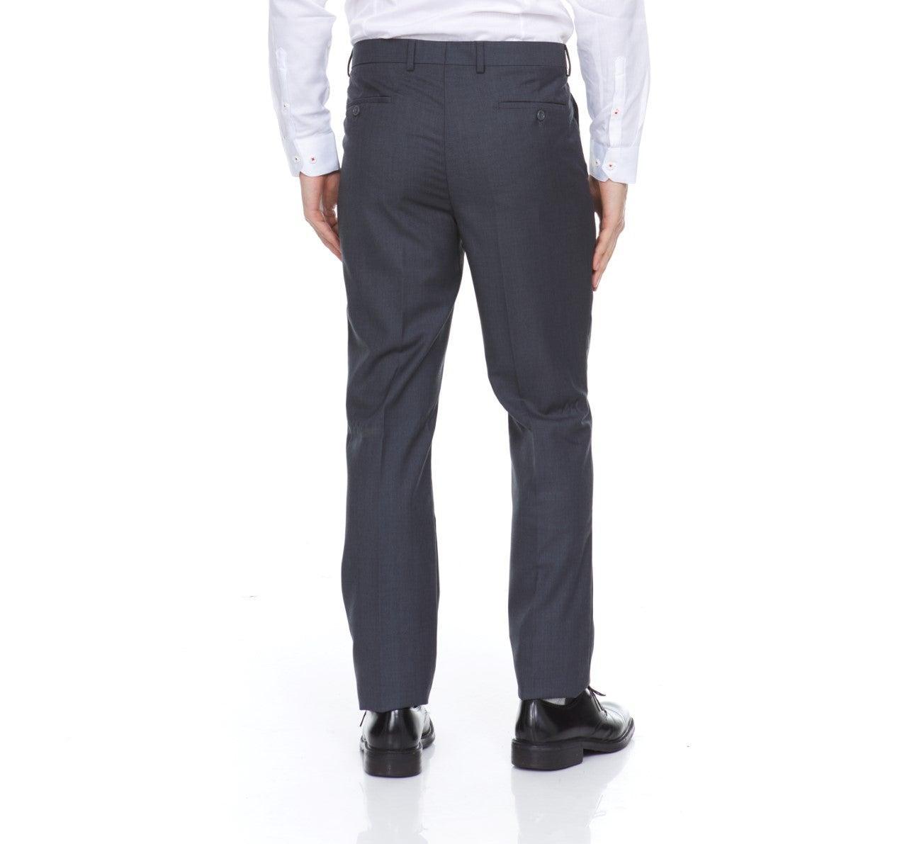 Ferera Collection Men's 3-Piece Modern Fit Gray Suit for Business, Weddings & Formal Events | Premium Slim Fit Suit Jacket, Vest & Pants Set
