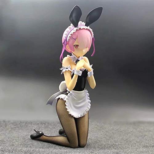 Re:Zero Anime Figure - Rem & Ram Bunny Ver. PVC Action Figurine Model Doll | Best Anime Gift for Birthday, Christmas, Halloween | Home Decoration & Collector's Item for Anime Fans