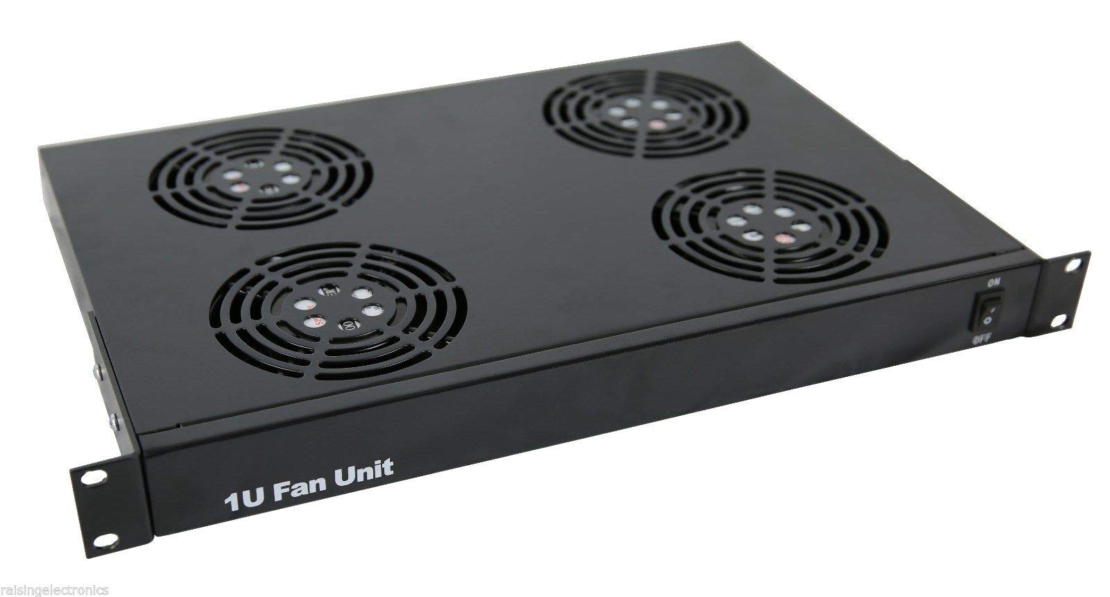 1U Server Rack Cooling Fan - 4 High-Speed Fans for Network Data Center Equipment | Perfect for Server Rooms, IT Cabinets & Rackmount Cooling Solutions