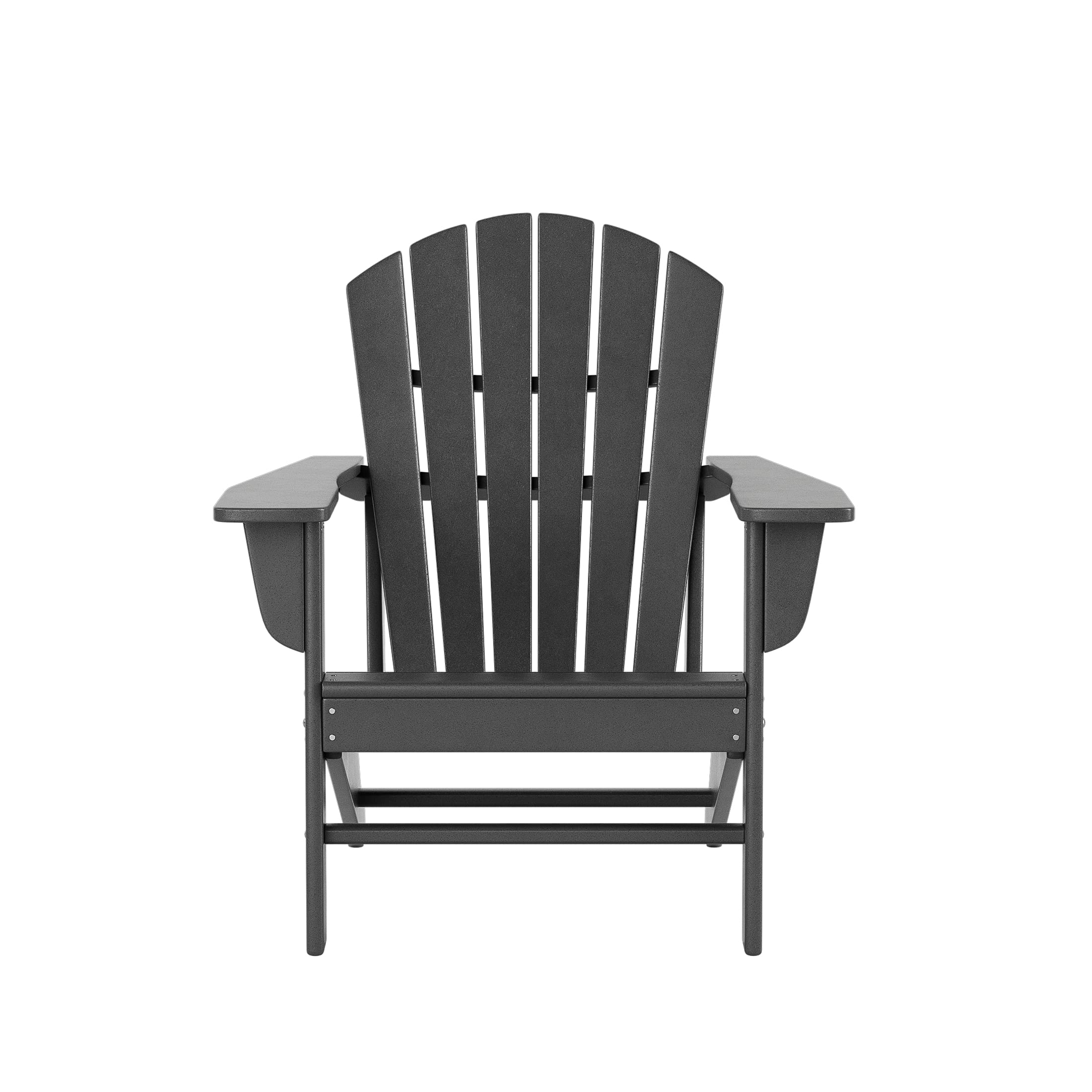 **WO Home Furniture HDPE Outdoor Adirondack Chair with Footrest Ottoman - All-Weather, UV-Resistant, Durable Patio Furniture for Backyard, Garden, Balcony, Porch - Perfect for Relaxing & Lounging**