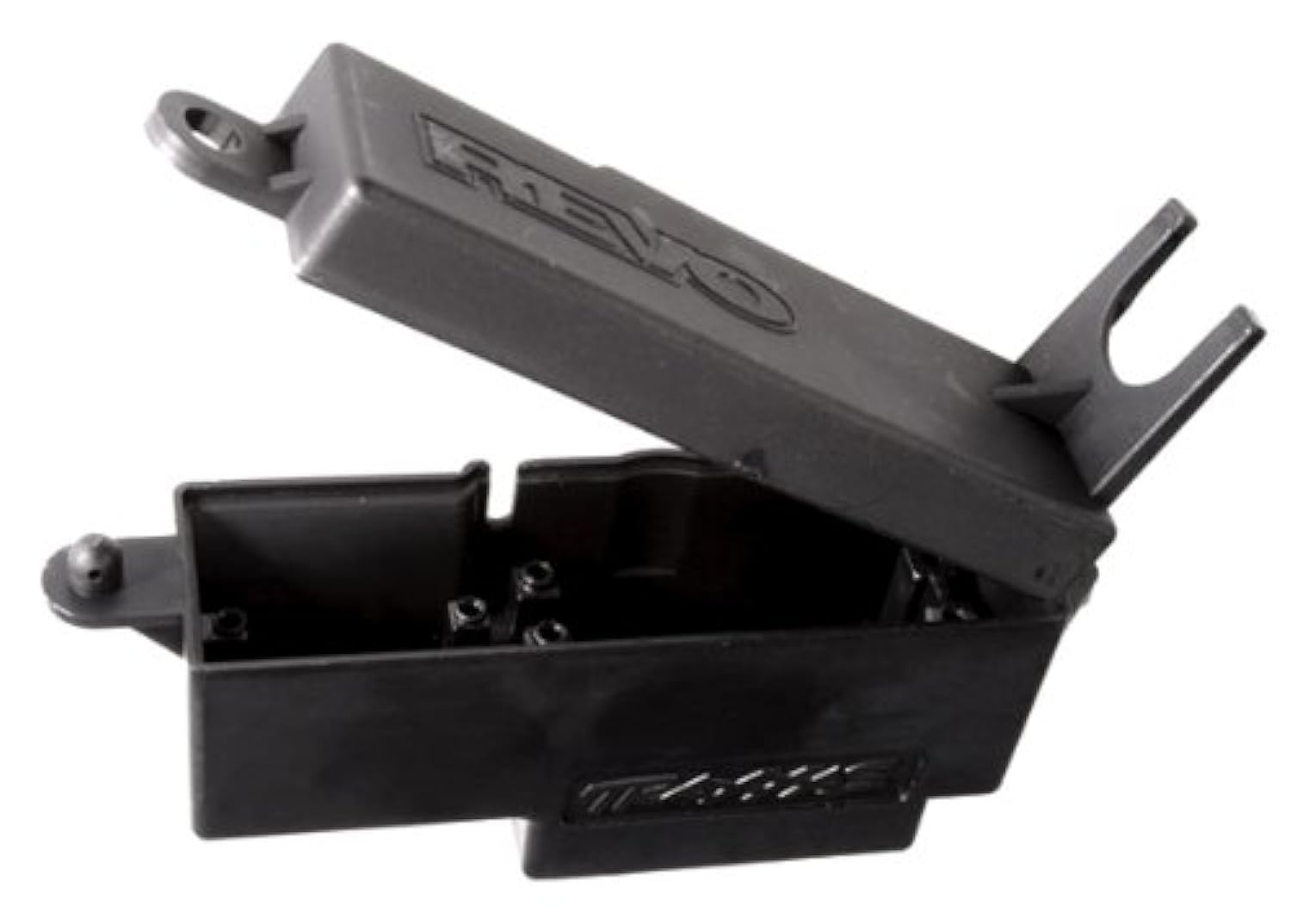 Traxxas 5325X Electronics Box and Cover Set - 9-Piece Waterproof RC Car Accessories for Traxxas X-Maxx, E-Revo, and Rustler Models - Perfect for Off-Road Racing and Outdoor RC Adventures