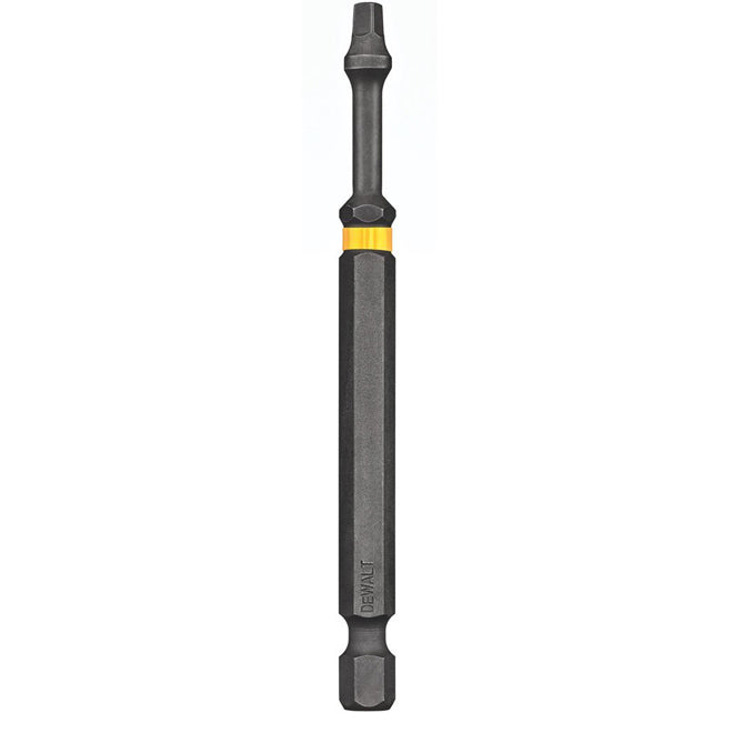 DEWALT DWA3SQ3IRC Flex Torq Impact Ready 3.5 Inch Square No. 3 Screwdriver Bit - Perfect for Construction, Woodworking & DIY Projects