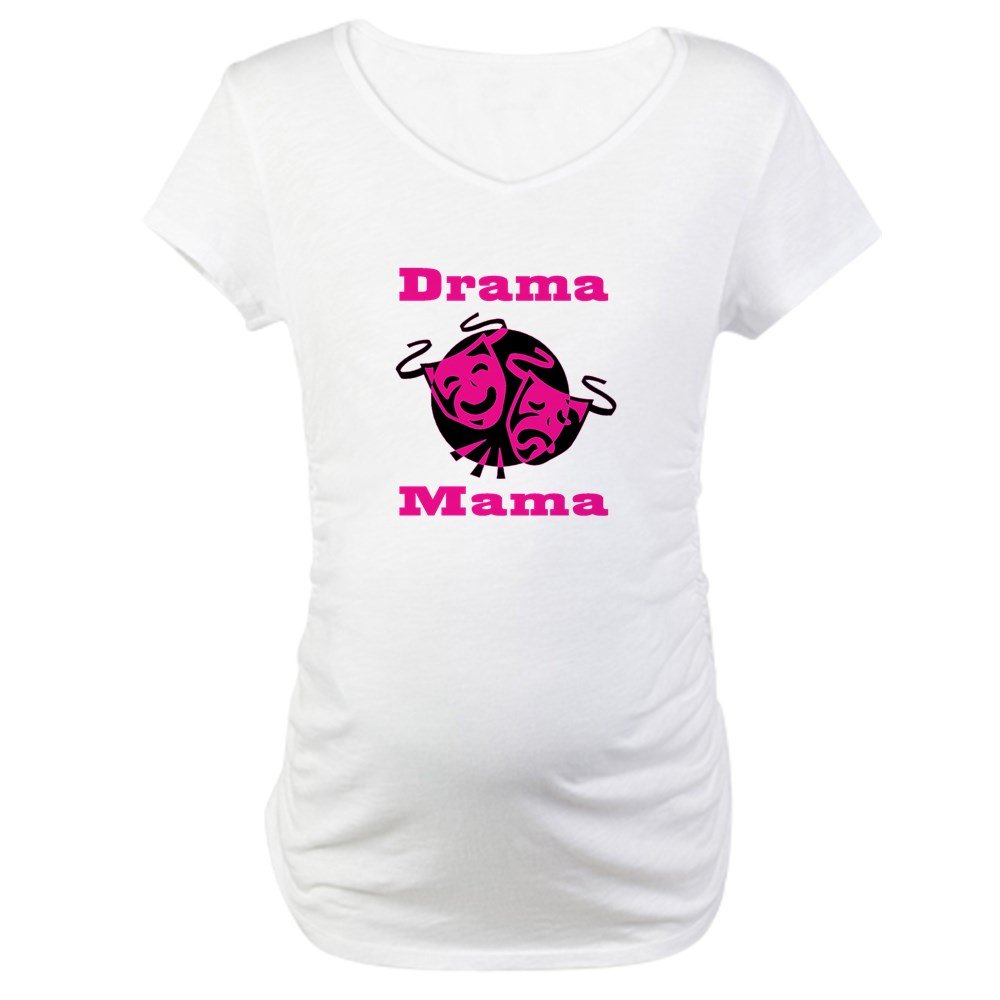 Drama Mama Maternity T-Shirt - Funny Pregnancy Tee for Expecting Moms - Comfortable Cotton Maternity Shirt for Casual Wear & Baby Showers