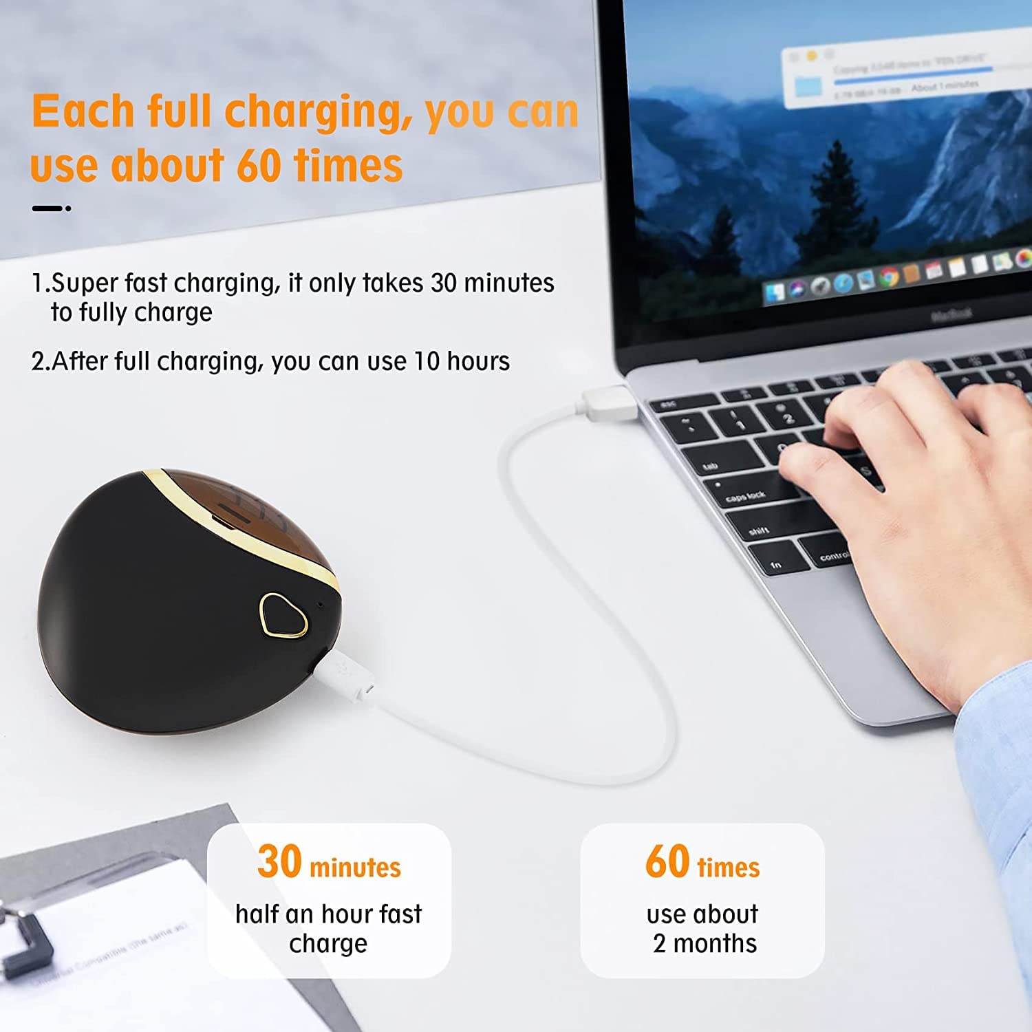 Electric Nail Clipper for Baby & Adults - Rechargeable Safe Fingernail Trimmer for Newborn, Kids, Toddler & Elderly | Pain-Free Toe & Nail Care with LED Light | Perfect for Home, Travel & Manicure (Black) MJQ-2021