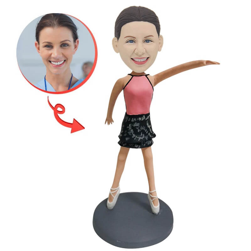 Custom Ballet Dancer Bobblehead - Personalized Dance Figure Collectible for Ballet Lovers, Gifts & Home Decor