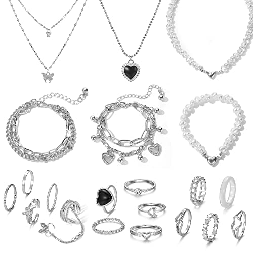 21 Pcs Silver