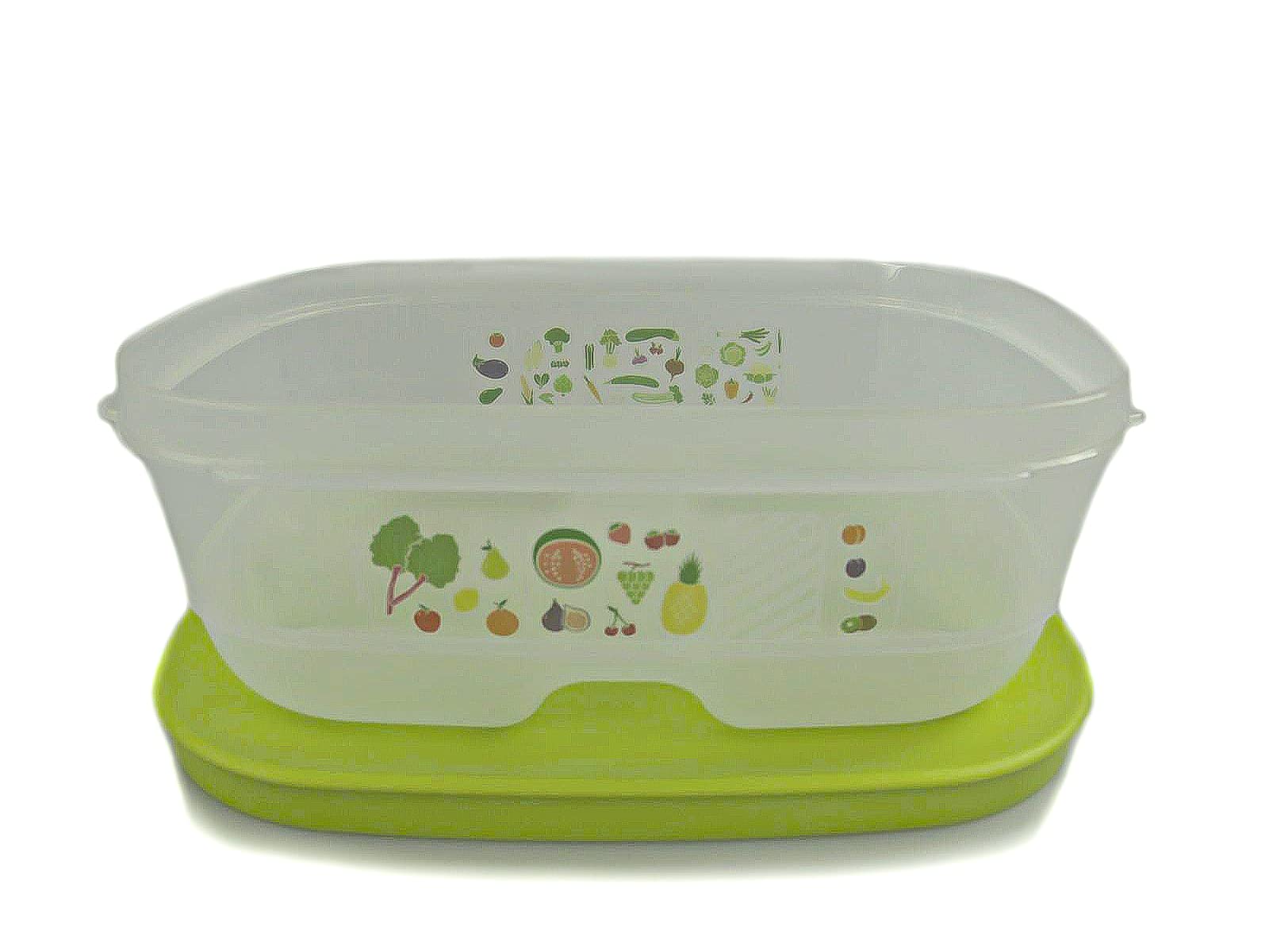 Tupperware Klimaoase Primaklima Fridgesmart Plus 800ml Green - Airtight Food Storage Container for Refrigerator - Perfect for Meal Prep, Leftovers & Fresh Produce Organization