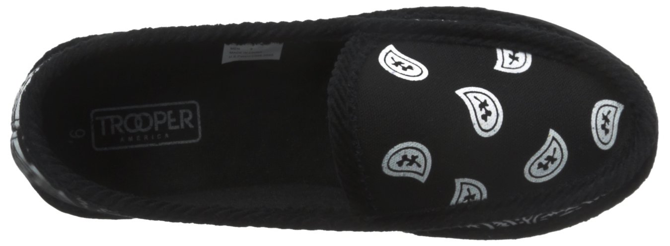 Troooper America KS-002 Paisley Bandanna Slip-On House Slippers - Cozy Indoor Shoes for Home, Lounge & Comfort Wear