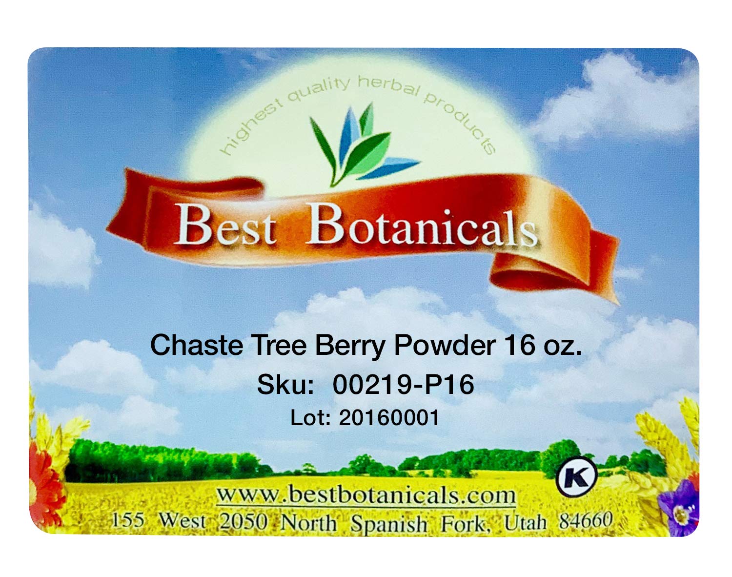 Best Organic Chaste Tree Berry Powder 16 oz - Vitex Agnus-Castus Supplement for Hormone Balance & PMS Relief - Perfect for Smoothies, Teas, and Natural Remedies