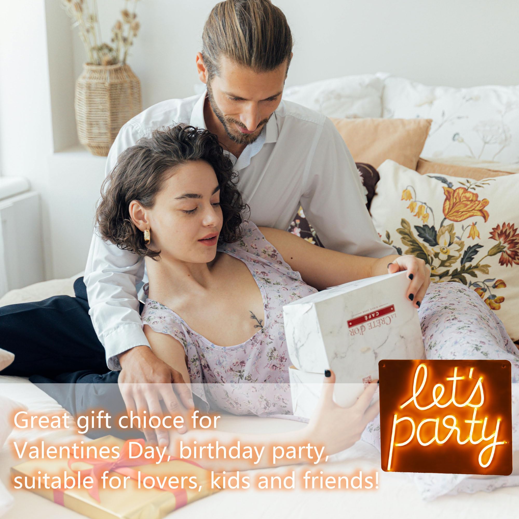 Vibrant USB-Powered Neon LED Wall Sign - Aesthetic Room Decor for Bedroom, Bar & Party | Perfect for Valentine's Day & Home Decoration