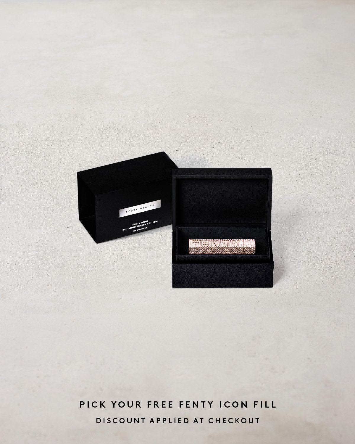 Fenty Icon The Case Refillable Lipstick - 5th Anniversary Limited Edition | Long-Lasting Matte Lip Color | Perfect for Parties, Date Nights & Special Occasions