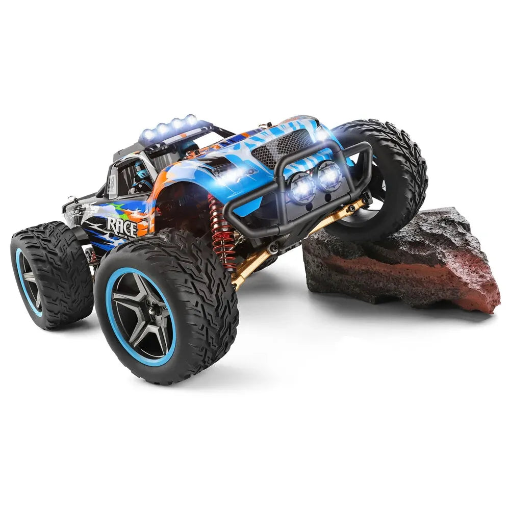 WLtoys 104019 1/10 Scale 2.4GHz 4WD 55KM/H High-Speed Brushless RC Racing Car - Remote Control Off-Road Crawler Monster Truck for Adults & Kids - Perfect for Backyard Racing, Off-Road Adventures & RC Car Competitions