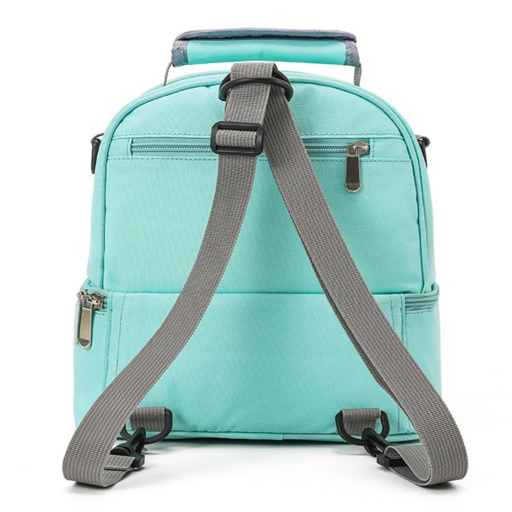 **Waterproof Diaper Backpack for Moms - Large Insulated Breastfeeding Bag with Multiple Pockets, Portable Baby Changing & Nursing Organizer (Gray) - Perfect for Travel, Daycare & On-the-Go Parenting**