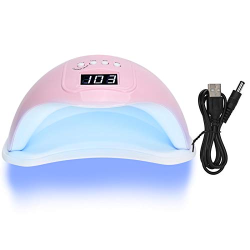 Fast UV Nail Polish Dryer Machine - Quick Curing LED Lamp for Gel Nails, Portable Manicure Kit for Women & Girls (Pink) | Perfect for Home Salon, Nail Art, DIY Manicures & Professional Use