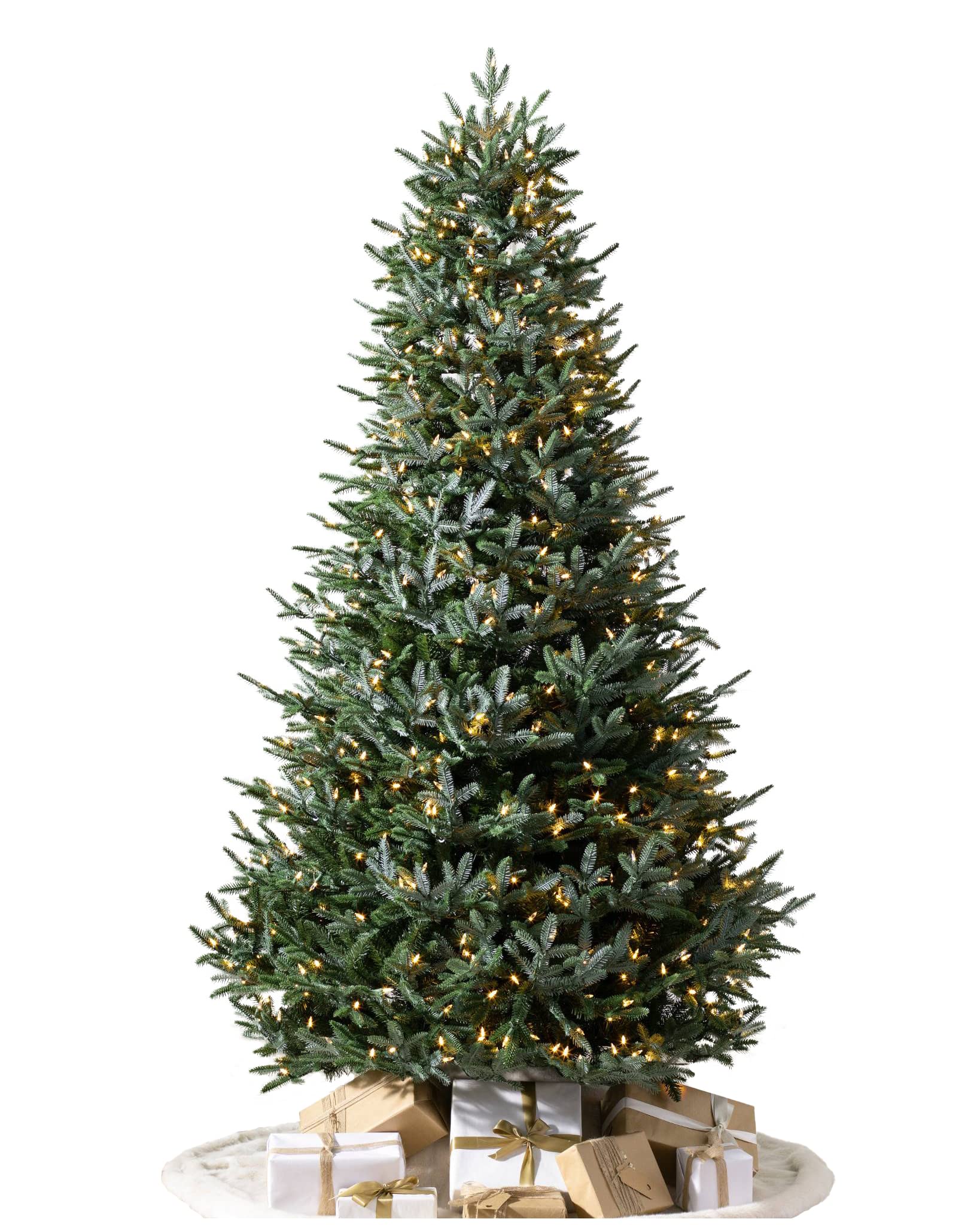 Balsam Hill 5ft Pre-Lit Artificial Christmas Tree - European Silver Fir with Energy-Efficient LED Clear Lights | Perfect for Home, Office & Holiday Decorations