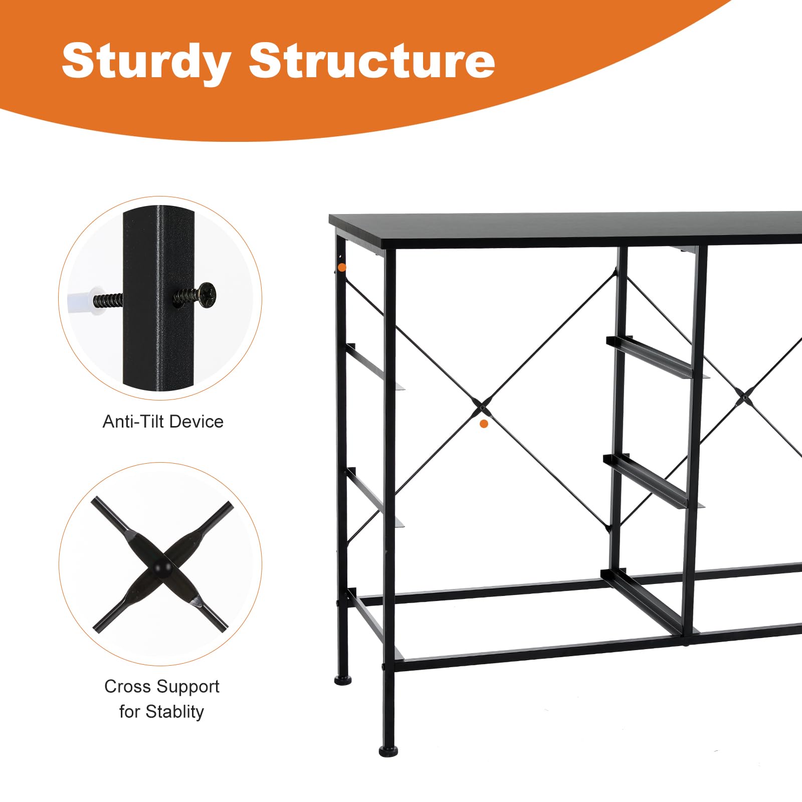 6-Drawer Fabric Dresser for Bedroom & Closet - Black Storage Tower with Wood Top | Space-Saving Organizer for Small Spaces