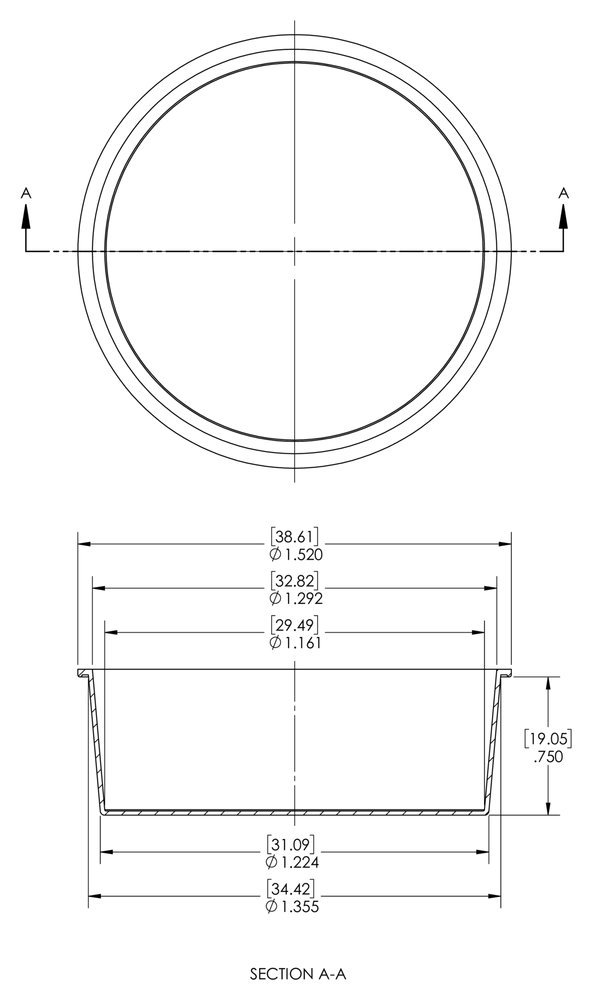 Silicone Tapered Cap and Plug TS-15 - 1.161