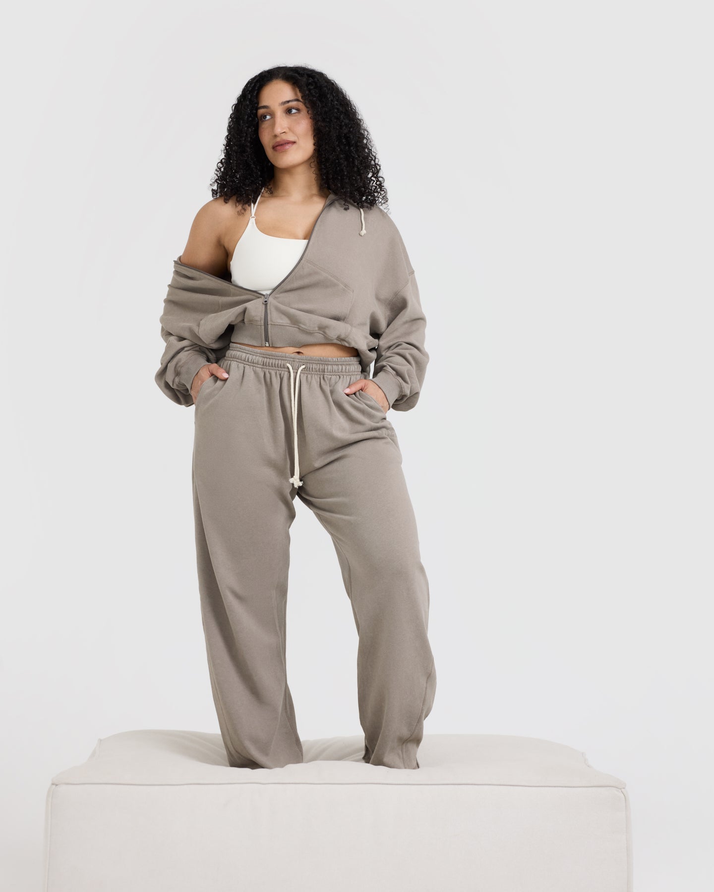 Raw Lounge Oversized Zip Hoodie for Women & Men | Soft Minky Fleece | Cozy Winter Wear for Home, Travel & Outdoor Activities