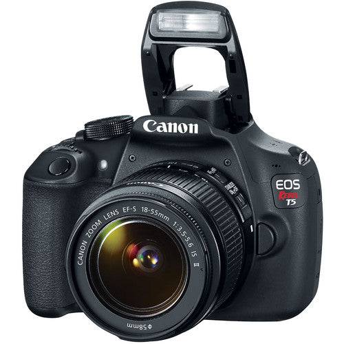 Canon EOS Rebel T5/200D/4000D DSLR Camera Bundle with 18-55mm & 75-300mm Lenses + 64GB Memory Card - Perfect for Photography Enthusiasts, Travel & Portrait Shots