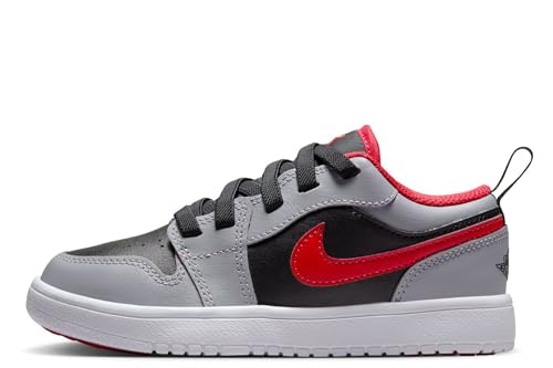 Black/Fire Red-cement Grey
