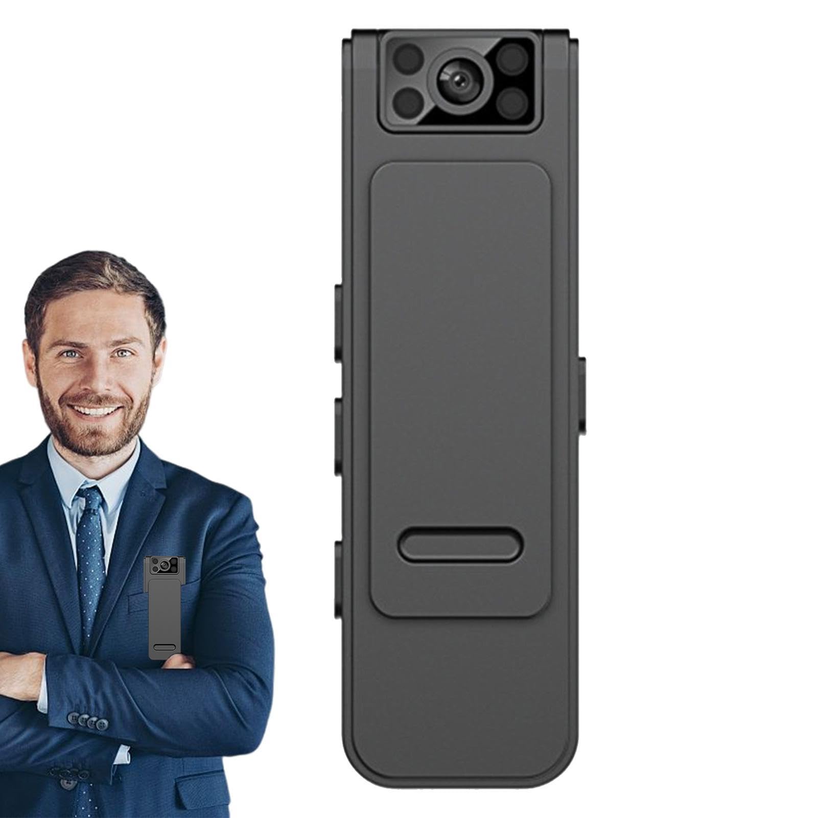 2023 New HD 1080P/4K Noise Reduction Camera with 180° Adjustable Rotatable Lens - Wireless Wearable Video Recorder for Home Security, Vlogging & Outdoor Adventures