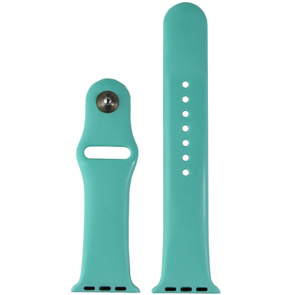 38mm/40mm Durable Rubber Sport Band for Apple Watch Series 1-8 & SE - Mint Aqua Teal - Comfortable Sweatproof Strap for Workouts, Running & Daily Wear